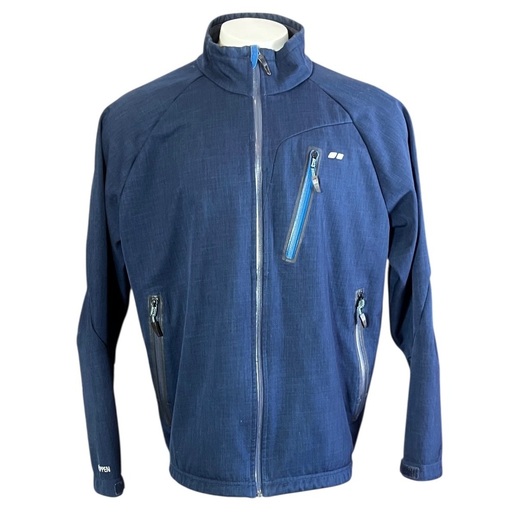 Koppen Mens Dark Blue Full Zip Softshell Jacket Size XL‎